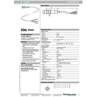 Pepperl+Fuchs Kabeldose V1-GV4A-5M-PP-H1