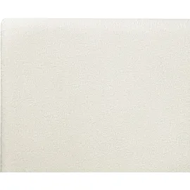 Beliani Bett mit LED Bouclé Zen 160 x 200 cm Led Naturfarbene Esche