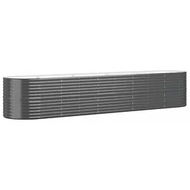 vidaXL Hochbeet 368 x 80 x 68 cm Anthrazit