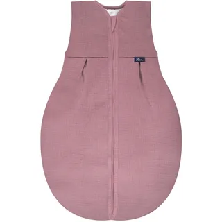 4-Season Mull-Schlafsack 4-Jahreszeiten Schlafsack Babyschlafsack Kinderschlafsack ohne Ärmel (100 cm, Fox Glove)