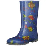 Beck Jungen Fische Gummistiefel, Blau, 25 EU