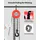 Vevor Flaschenzug Stahl 3 m rot