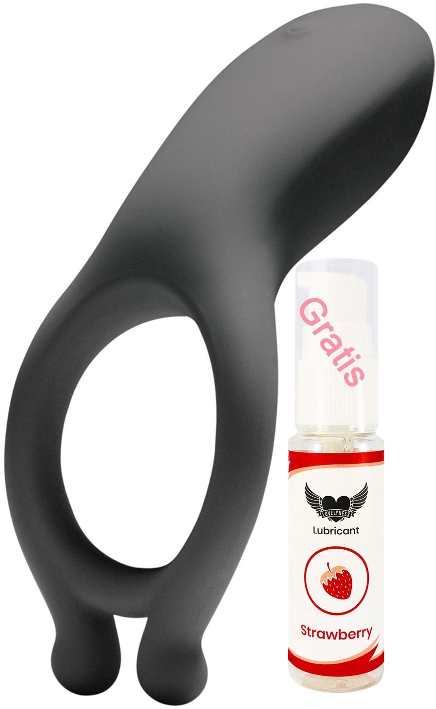 OptiMALE - Vibrierender Penisring mit Klitoris Stimulation Harte Erektion Potenzhilfe 1 St