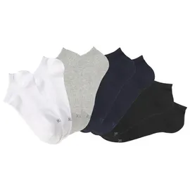 H.I.S. Sneakersocken 8er Pack Blau/Schwarz/Weiß/Hellgrau 43-46