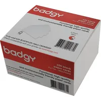 Evolis - cards BADGY CBGCP030W - Papierkarten, 0,76 mm,