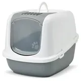 Savic Katzentoilette Nestor Jumbo weiß/grau