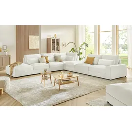 Sofa.de Hocker Branna 90 x 45 x 120 cm Beige/Grau