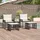 vidaXL Gartenlounge Set 11-tlg. Schwarz
