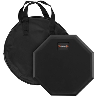 World Rhythm 8" Drum-Übungspad - 8 Inch einseitiges Silent Drum-Pad für Anfänger mit Tragetasche