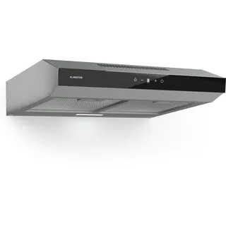 Klarstein Dunstabzugshaube 60cm, Abluft-Dunstabzugshaube, Dunstabzug mit Filter Spülmaschinenfest, LEDs & Touch-Bedienfeld, Leise Abzugshaube mit 175 m3/h Abluftleistung SenseControl integrierte Touch-Steuerung Edelstahl Acrylglasfront