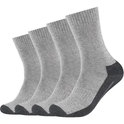 Sportsocken CAMANO "function", Damen, Gr. 47-49, grau (hellgrau, meliert), Materialmix, mehrfarbig, meliert, normal, Socken, mit feuchtigkeitsregulierendem Material