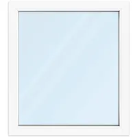 Fenster 90x100 cm, Kunststoff Profil aluplast IDEAL® 4000, Weiß, 900x1000 mm, einteilig festverglast, 2-fach Verglasung, individuell konfigurieren