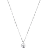 Tom Tailor Damen Halskette 2101234 mit Anhänger Silber 925 synth. Zirkonia