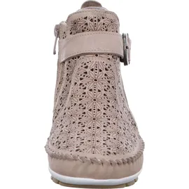 Gemini Damen Stiefelette Leder Cutouts floral Muster 382019-19, Größe:41 EU, Farbe:Mehrfarbig - 41