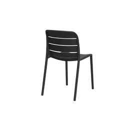 Möbel Kraft Cervo Stapelstuhl 43 x 56,5 x 80,5 cm schwarz