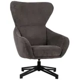 Mr. Deko Ohrensessel Marconia Polyester 82 x 94 x 102 cm Grau drehbar