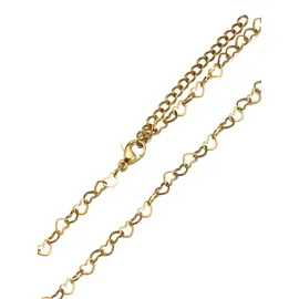 aniston jewelry & watches Kette ohne Anhänger Herz Edelstahl gelbgoldfarben