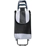 Michelino 38 L Einkaufswagen Trolley fahrbare Einkaufstasche Einkaufstrolley (schwarz)