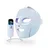 Shark CryoGlow LED-Gesichtsmaske mit Kühlung der Augenpartie, rote und blaue LED, Infrarotlichttherapie, USB-C, Fernbedienung, Aufbewahrungstasche, verstellbare Riemen, Frostblau FW312EU