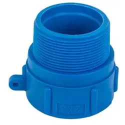 IBC Adapter S60x6 mit 2" AG Schraubkappe Deckel Tankdeckel Bradas 6089