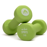 Apollo Hantel Set Kurzhantel | 2 Hanteln | 2x2kg Hantelset | Gewichte für Krafttraining | Kurzhanteln 2er Set | Fitness Hanteln für Frauen & Männer | Dumbbells | Hanteln 2kg | Hantel Gewichte