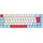 Cherry MX-LP 2.1 Compact Wireless weiß/hellblau/rot, MX LOW PROFILE RGB SPEED, USB/Bluetooth, DE (G80-3860LVADE-0)