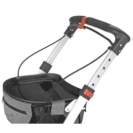 Servoprax Servocare Rollator Indoor und Outdoor mit Tasche schwarz