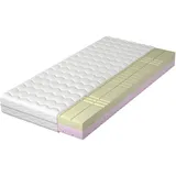 Mirjan24 Schaumstoffmatratze, Weiß, Textil, H3, 7 Zonen (Liegefläche: 70x200 cm, Schlafzimmer, Matratzen Shop, Matratzen, Kaltschaummatratzen