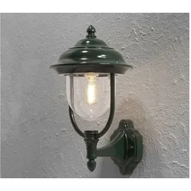 Konstsmide 2er-Set stehende Wandleuchte Laterne PARMA Aluminium grün, E27, IP43
