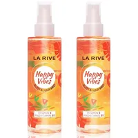 ✅ La Rive Bodyspray Haarspray Happy Vibes Hair & Body Mist Körperspray 2x 200ml✅