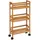 5five simply smart - Schmaler Beistelltisch 3 Ebenen Mit Bambusrollen - 5five
