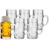 Stölzle Lausitz Isar Bierkrüge 6er Set transparent