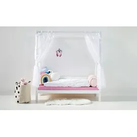 Hoppekids Himmelbett Eco Dream 78 x 182 cm Kiefer massiv weiß
