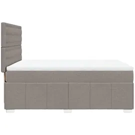 vidaXL Boxspringbett 140 x 200 cm H1 Taupe