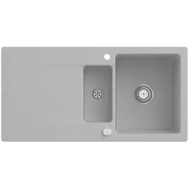 Villeroy & Boch Siluet 60 R rechts Einbauspüle keramik steam Excenterbetätigung 1000 x 510 mm