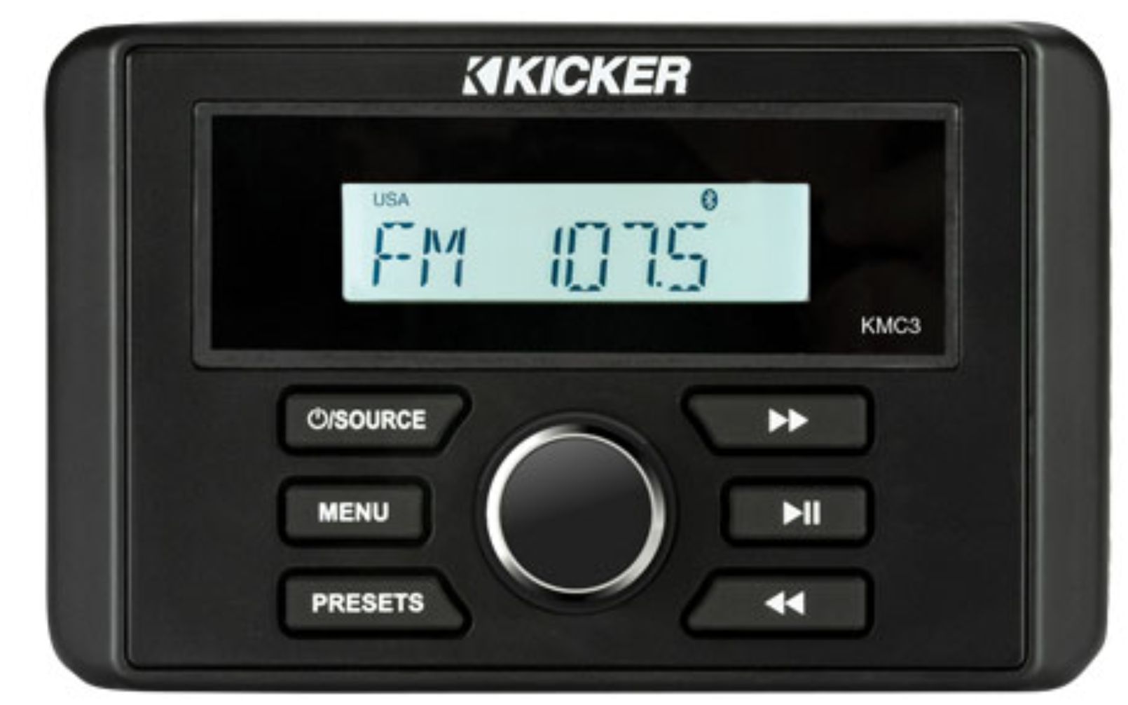 KICKER Marine Audio Media-Center im Gauge-Stil