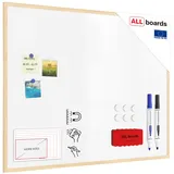 ALLboards Whiteboard 100 x 80 cm Weiß