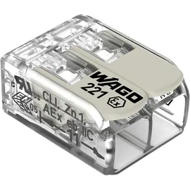 WAGO Compact-Verbindungsklemme bis 4 mm2 2-Leiter 100 St. 221-482