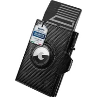 DODENSHA Herren RFID Slim Wallet mit Münzfach aus italienischem Leder