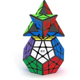 ROXENDA Zauberwürfel Set, Speed Würfel Set mit Pyramide Dodekaeder Speedcube, Einfaches Drehen & Glatt Spielen