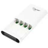 Allnet Powerbank 18650 3.7V 4er-Gehäuse weiß (ALL-PB104)