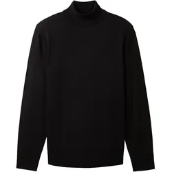 Tom Tailor Pullover mit Rollkragen und Rippbündchen