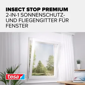 Tesa Fliegengitter Insect Stop SUN Protect 130 x 150 cm Anthrazit