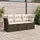 vidaXL Garten-Lounge-Set 3-tlg. braun