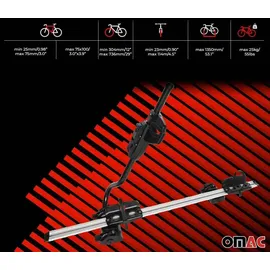 Omac Fahrradträger Farad P-Style Dachfahrradträger bis 25 kg ABE Stahl 2tlg