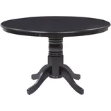 Beliani Esstisch Ø 120 cm schwarz