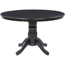 Beliani Esstisch Ø 120 cm schwarz