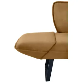 K+W Komfort & Wohnen Eckbank K+W KOMFORT & WOHNEN "Drive", gelb (curcuma 71), H:91cm T:68cm, Sitzbänke, Eckbank, mit Seitenteilverstellung am langem Schenkel zur Sitzplatzerweiterung