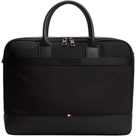 Tommy Hilfiger Nylon Travel - Laptoptasche mit Label-Schriftzug, Black, 1
