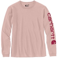 CARHARTT Workwear Logo Damen Long Sleeve Shirt, pink, Größe M